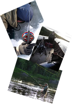 Aktiviteter Laxfiske, pimpelfiske