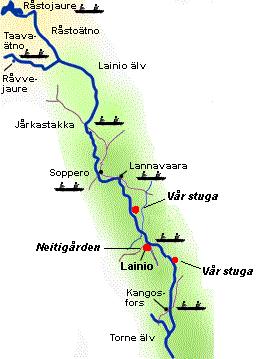 Fiskesträckor i Lainio